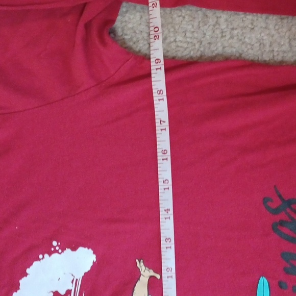 North Pole Trading Co. Red Santa Long Sleeve Top - Picture 5 of 9